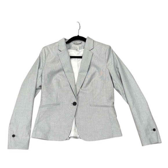 H&M NWOT Light Grey Womens Blazer Sz 10 - Picture 1 of 6